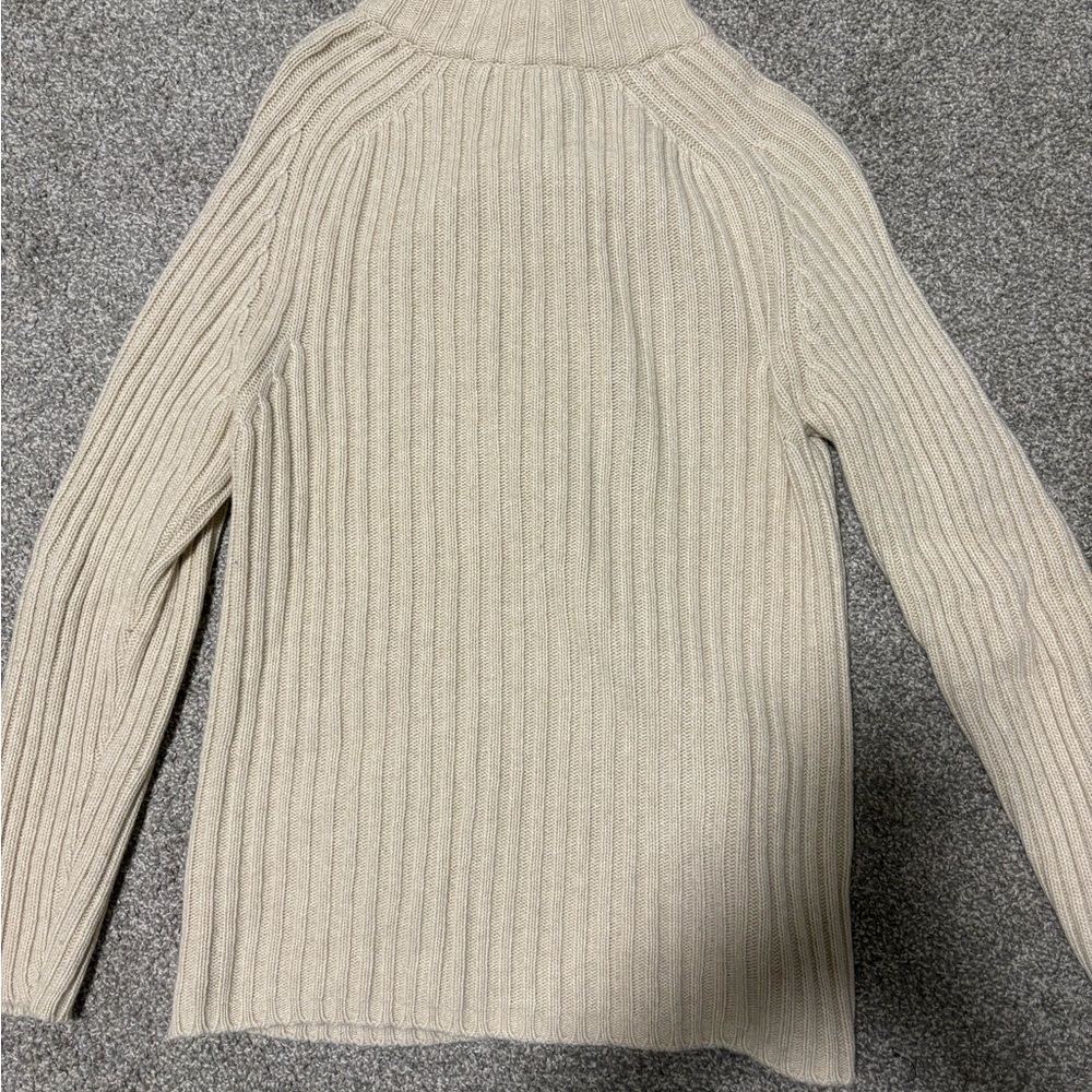 MaxMara Ribbed Full Zip Cashmere‎ & Wool Winter Fall Sweater Women's Size Medium - Picture 7 of 12